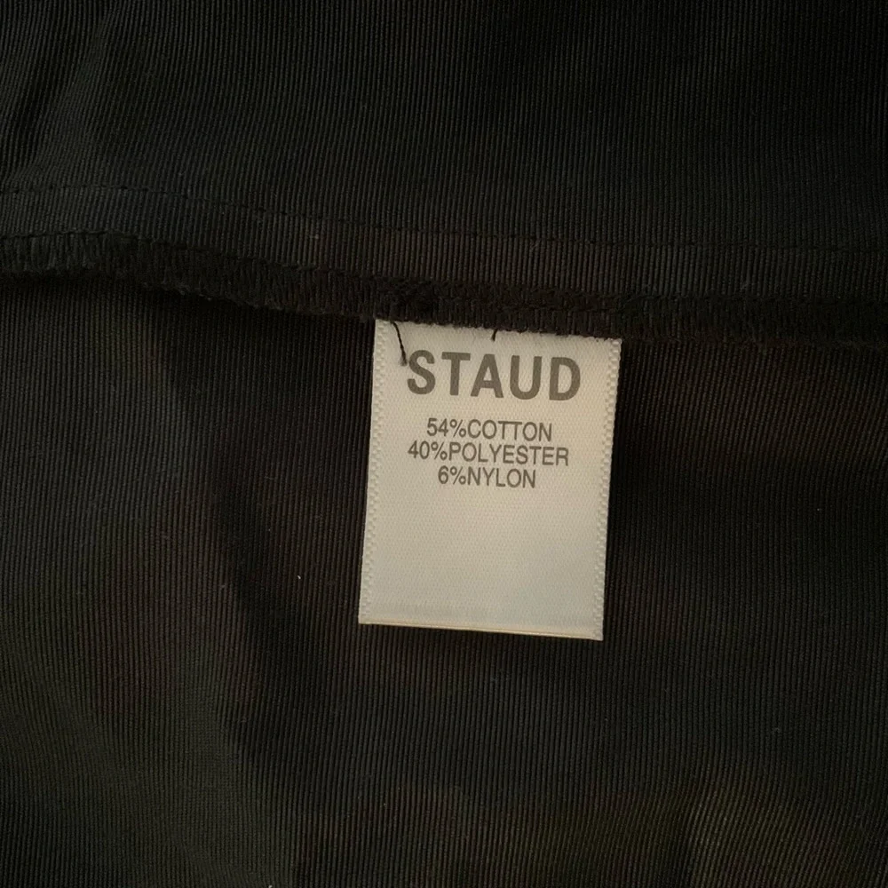 STAUD Black Long Sleeve Wrap Dress - Picture 3 of 3